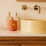 Flaming Heart Candle