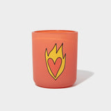 Flaming Heart Candle