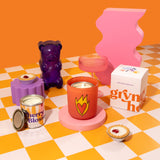 Flaming Heart Candle