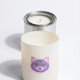 Three-Eyed Cat Candle